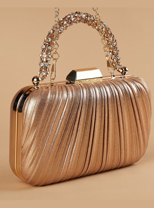 CODE Pleated Box Clutch