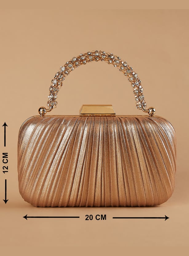 CODE Pleated Box Clutch