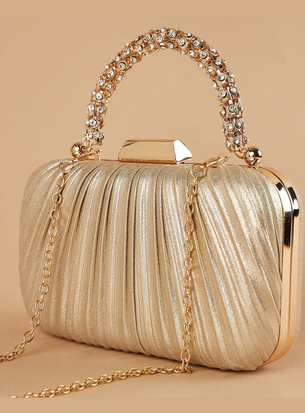CODE Pleated Box Clutch