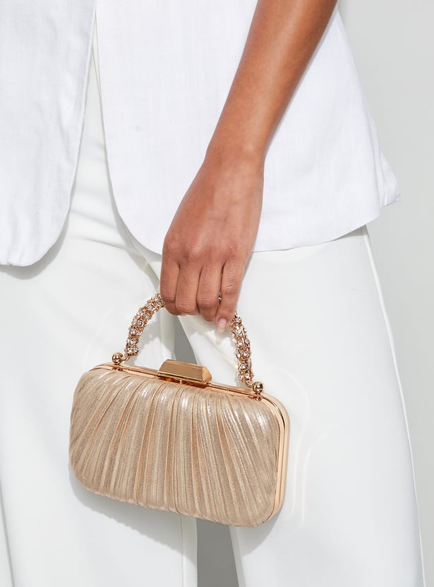CODE Pleated Box Clutch