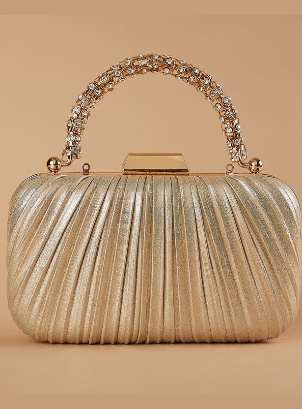 CODE Pleated Box Clutch