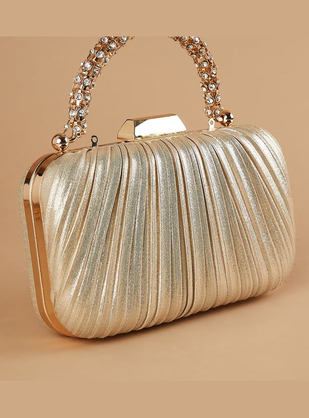 CODE Pleated Box Clutch