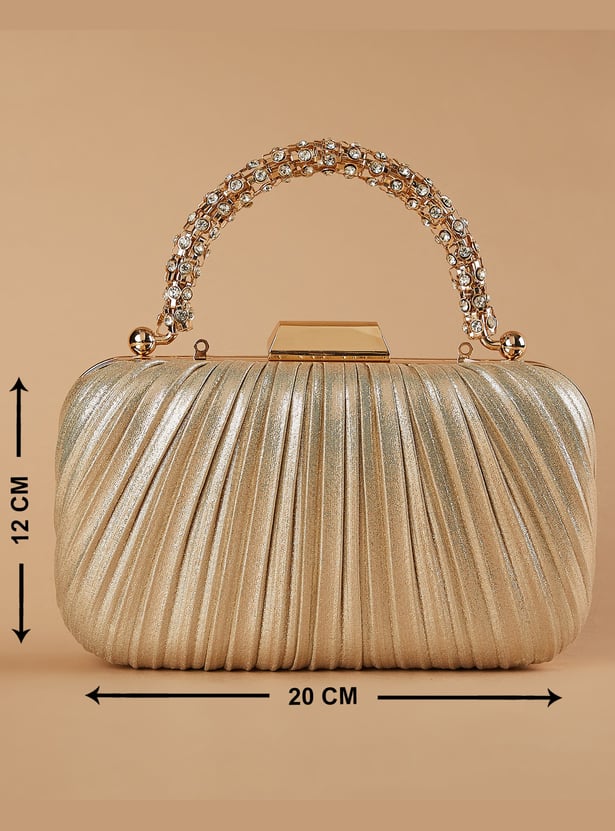 CODE Pleated Box Clutch