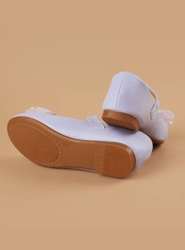 FAME FOREVER Bow-Detailed Ballerinas