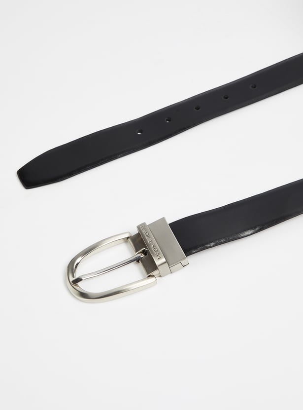 LOUIS PHILIPPE Solid Leather Belt