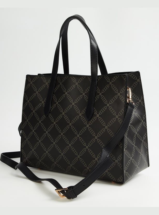 ELLE Printed Handheld Bag