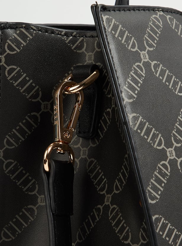 ELLE Printed Handheld Bag