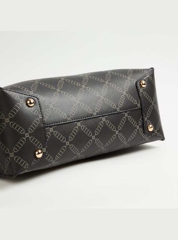 ELLE Printed Handheld Bag