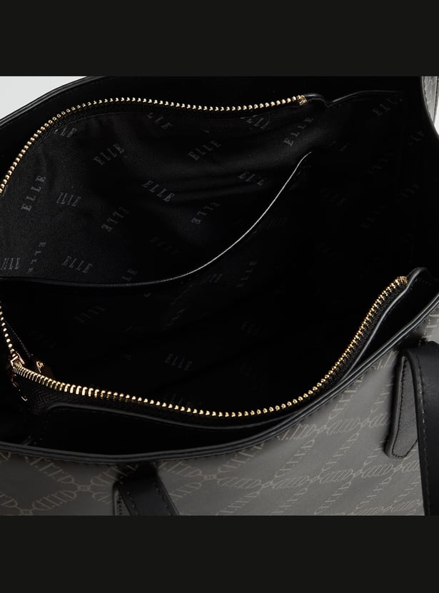 ELLE Printed Handheld Bag