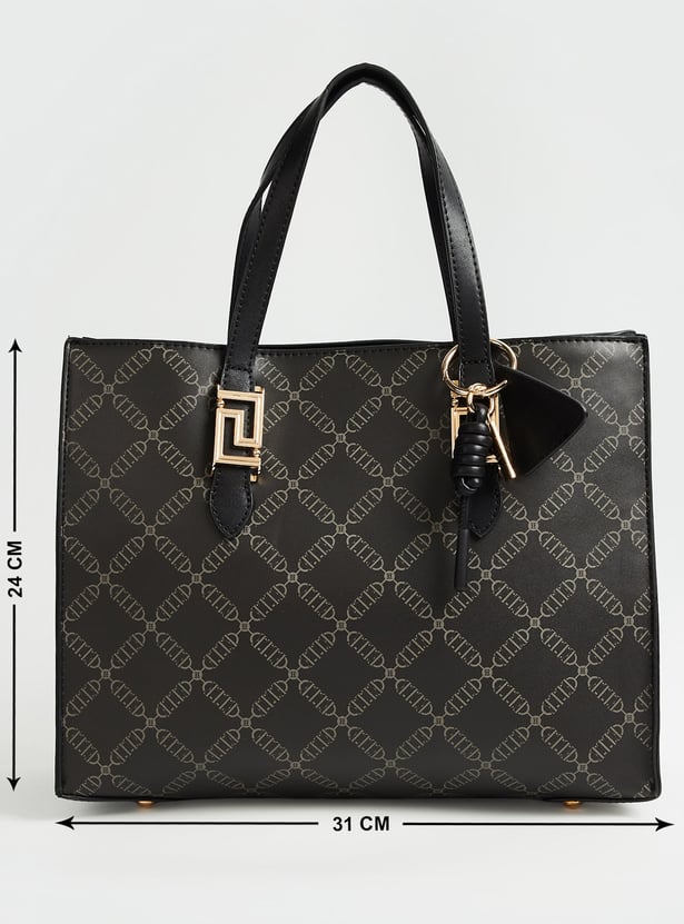 ELLE Printed Handheld Bag