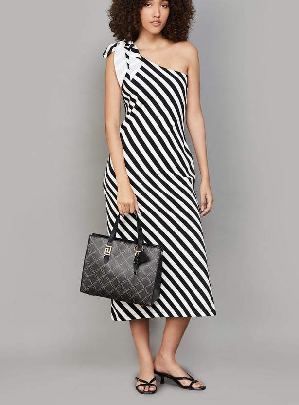ELLE Printed Handheld Bag