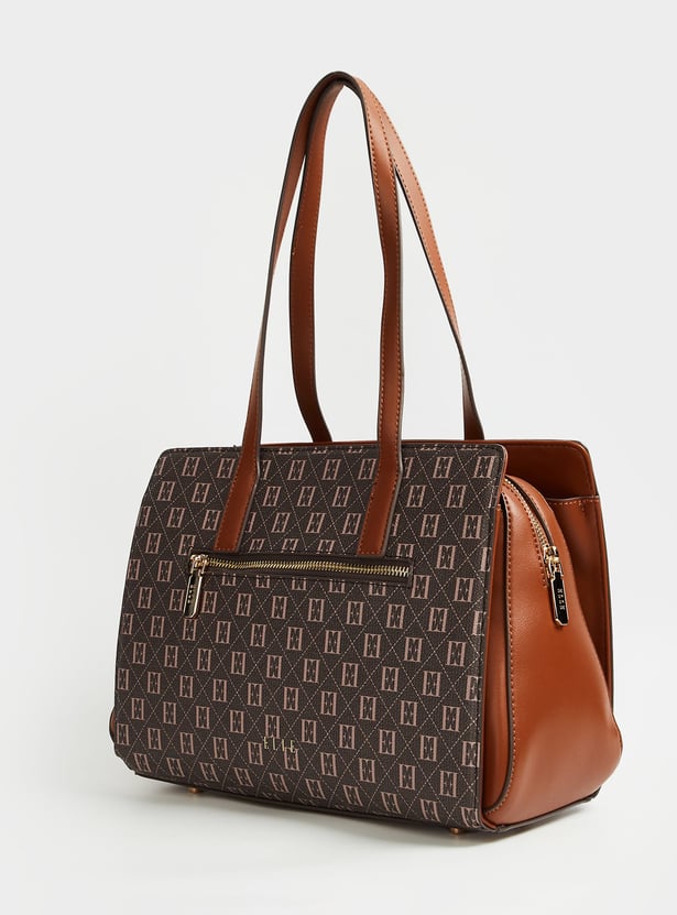 ELLE Printed Shoulder Bag