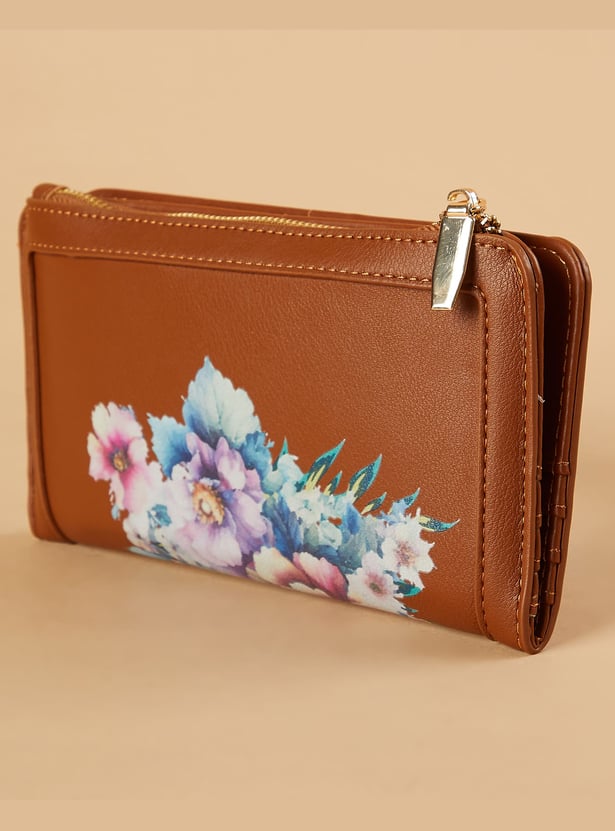 GINGER Floral Print Bi-Fold Wallet