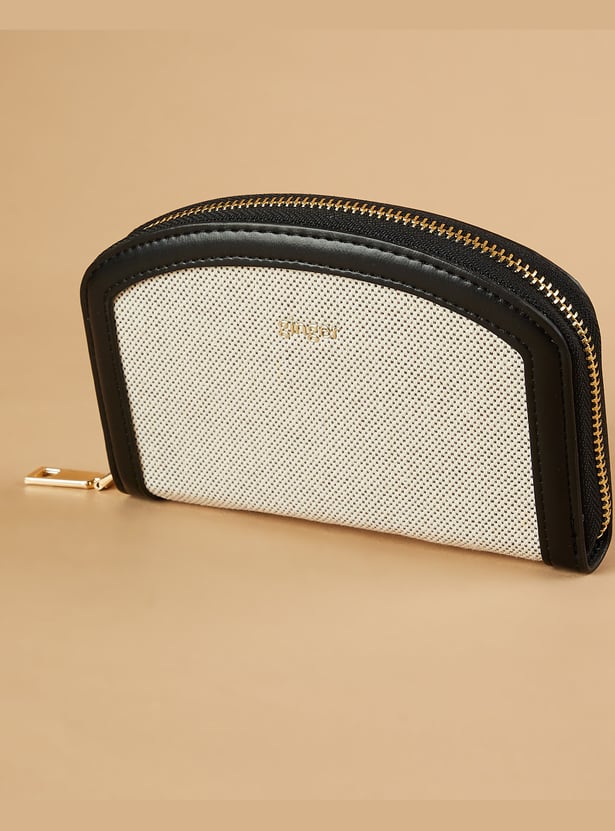 GINGER Woven Zip-Around Wallet