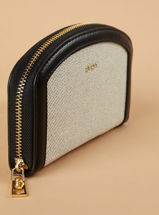 GINGER Woven Zip-Around Wallet