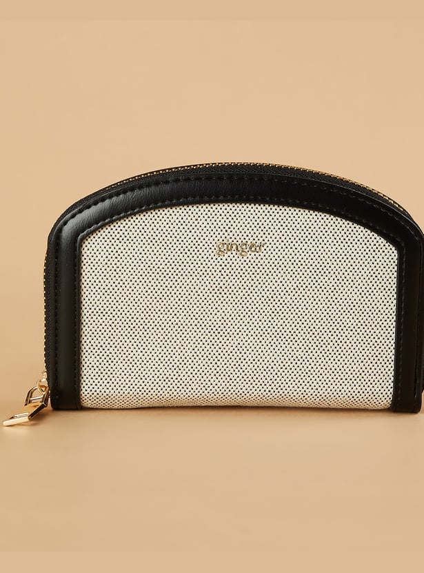 GINGER Woven Zip-Around Wallet
