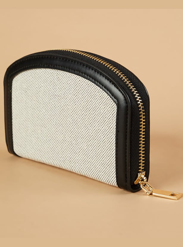 GINGER Woven Zip-Around Wallet