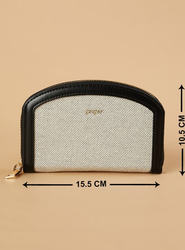 GINGER Woven Zip-Around Wallet
