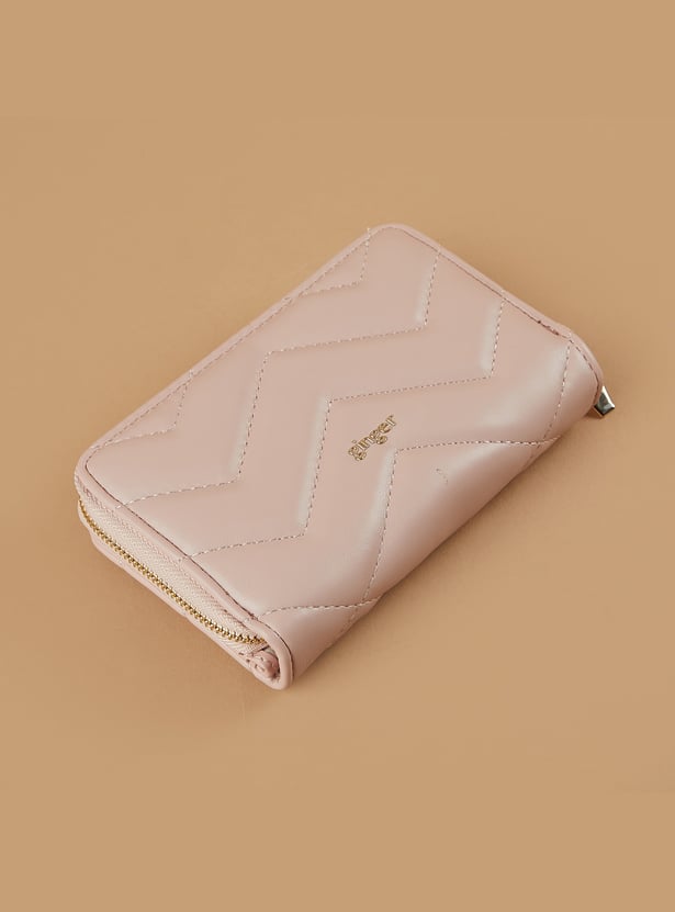 GINGER Embellished Zip-Around Wallet