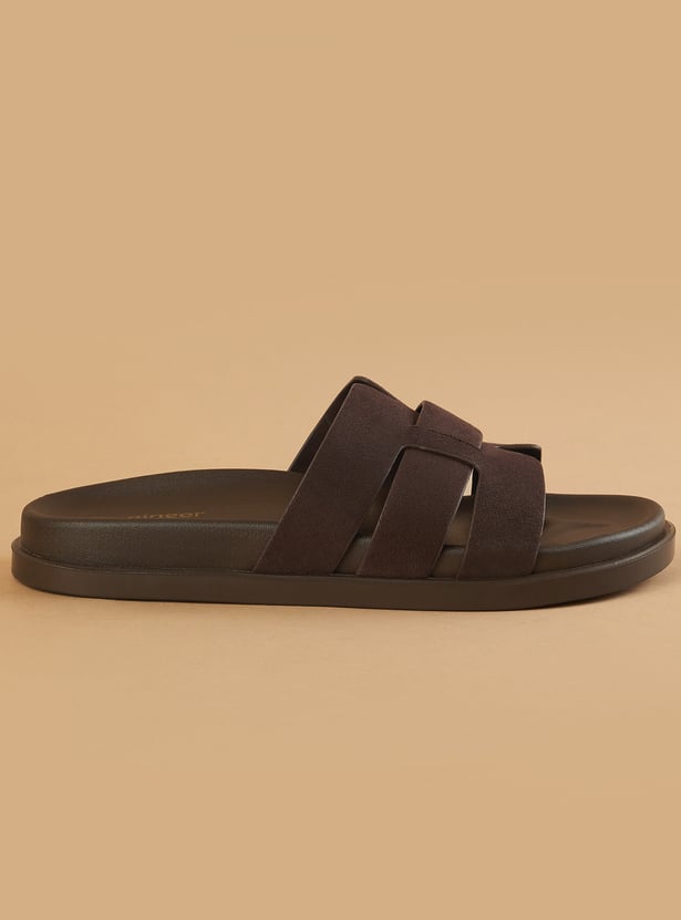 GINGER Solid Open Toe Flats