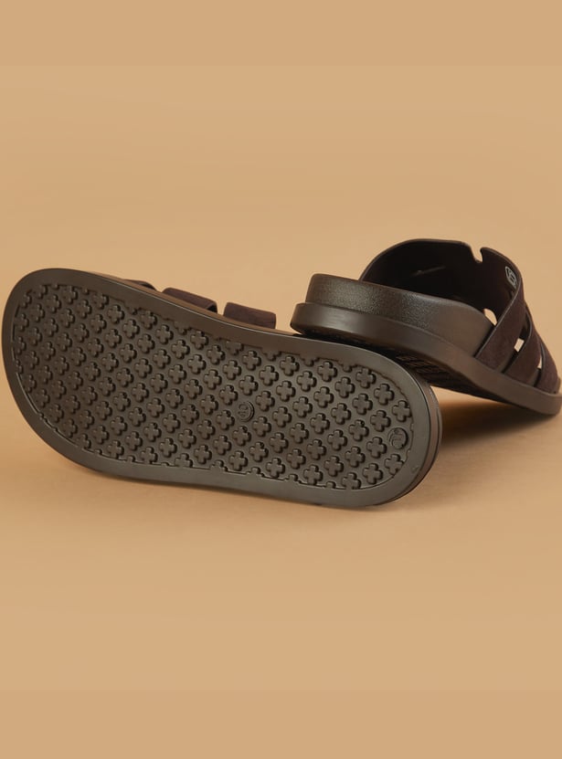 GINGER Solid Open Toe Flats