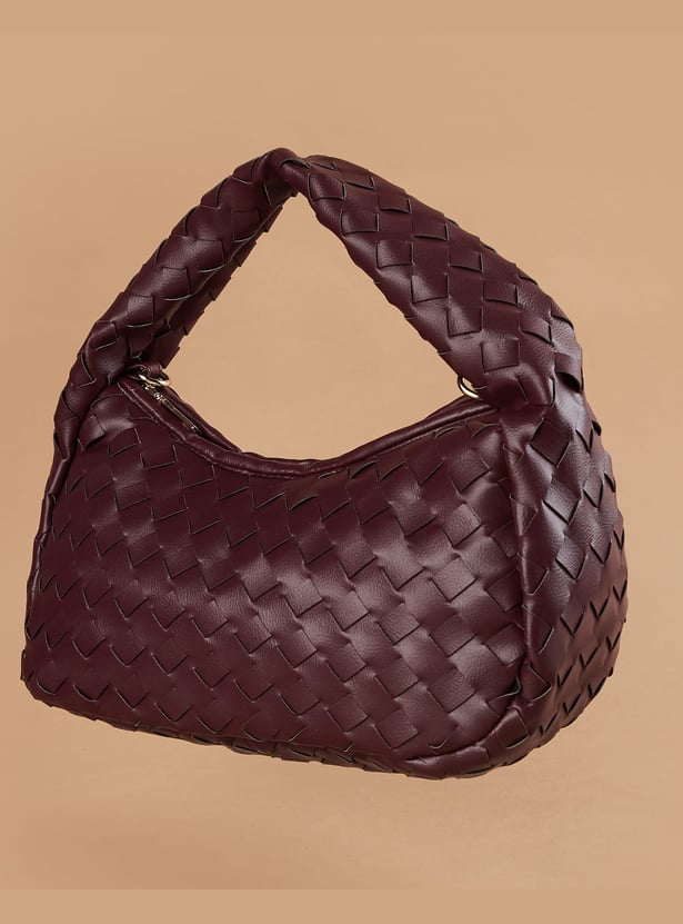 GINGER Basket Weave Handheld Bag