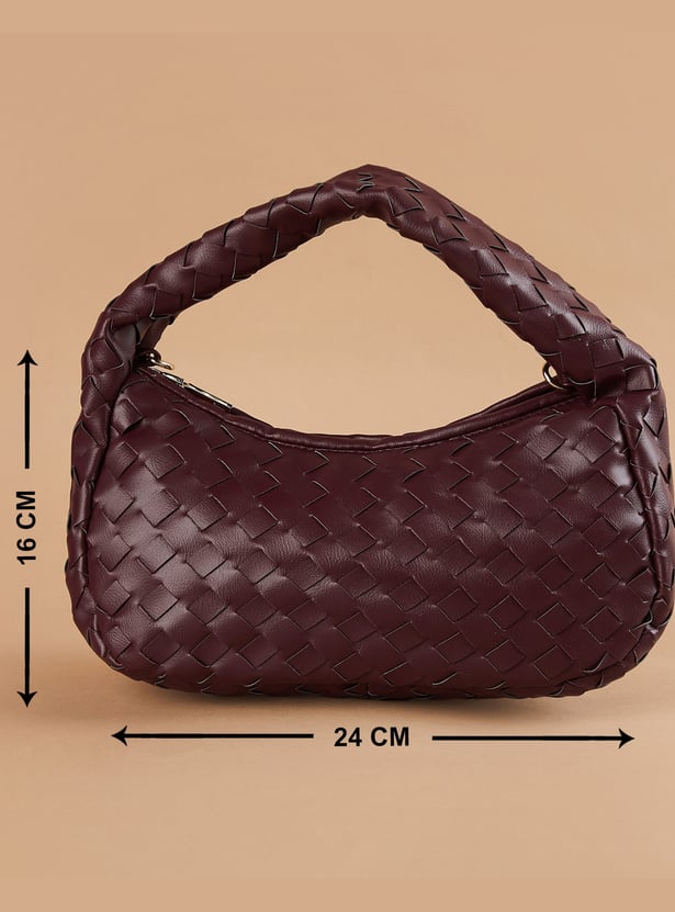 GINGER Basket Weave Handheld Bag