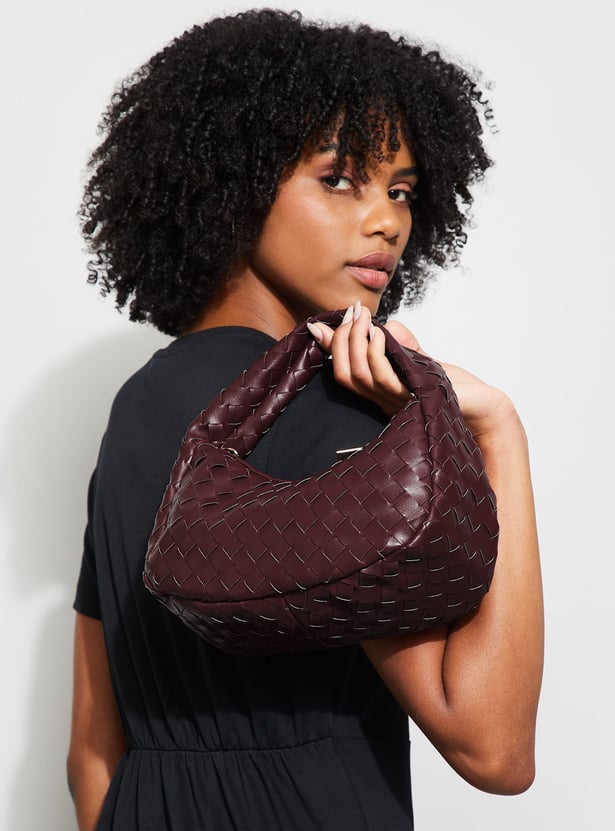 GINGER Basket Weave Handheld Bag