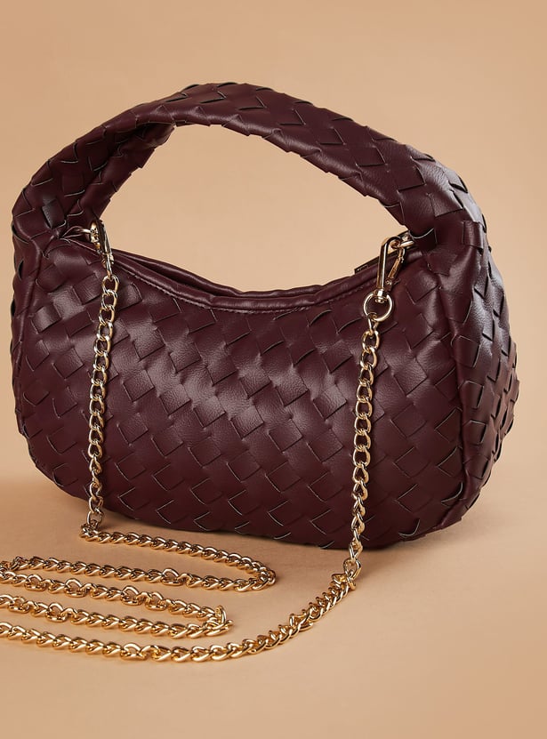 GINGER Basket Weave Handheld Bag