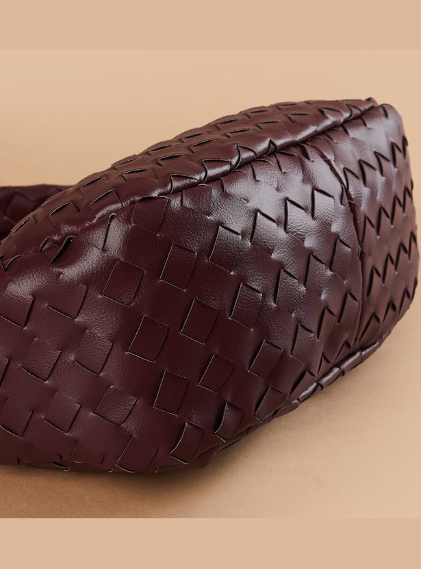 GINGER Basket Weave Handheld Bag