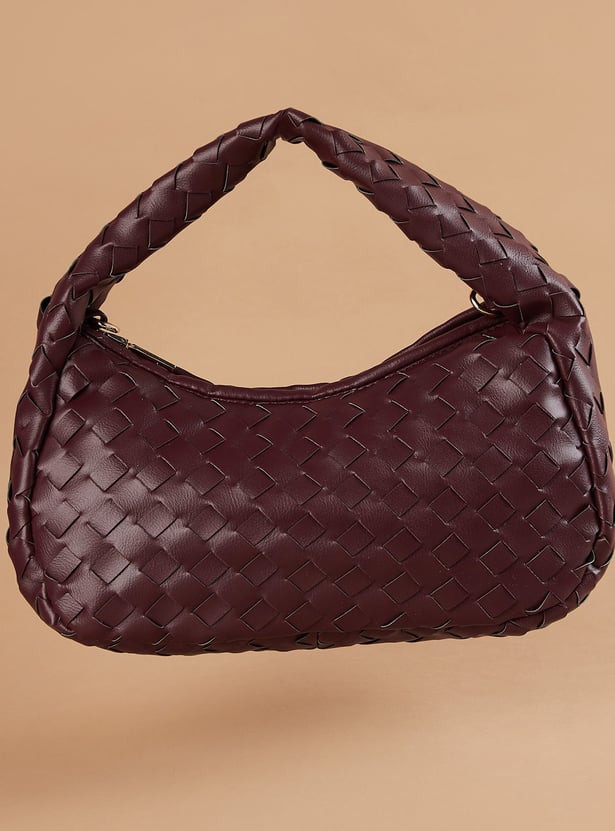 GINGER Basket Weave Handheld Bag