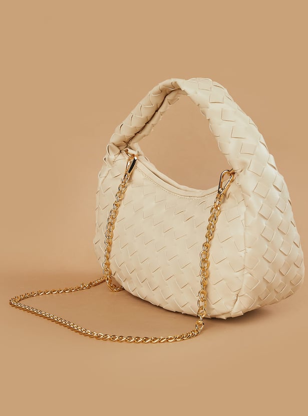 GINGER Basket Weave Handheld Bag