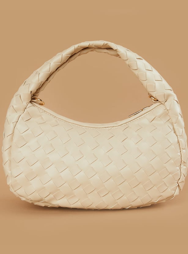 GINGER Basket Weave Handheld Bag