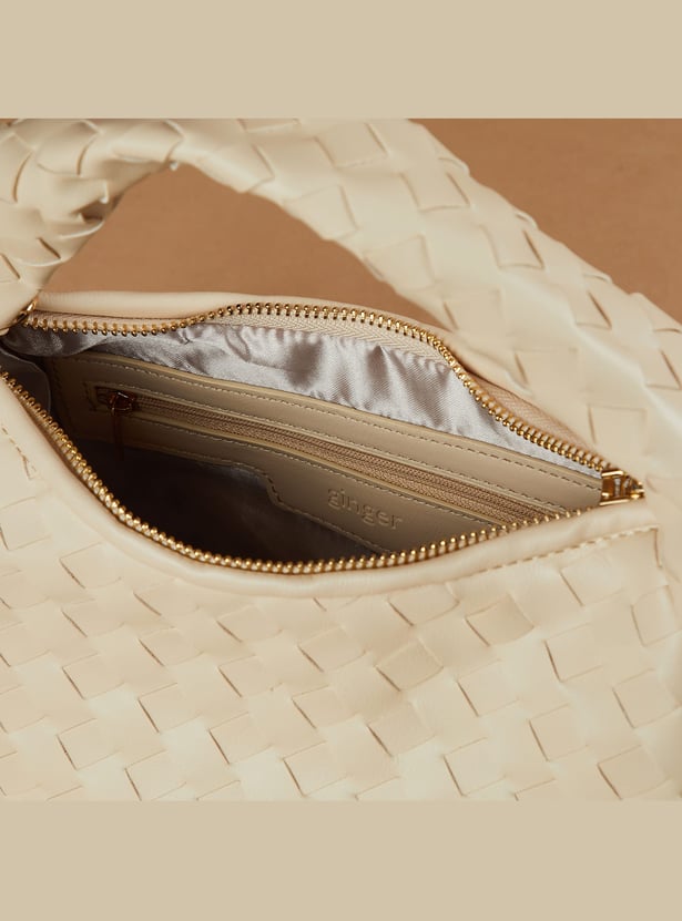 GINGER Basket Weave Handheld Bag