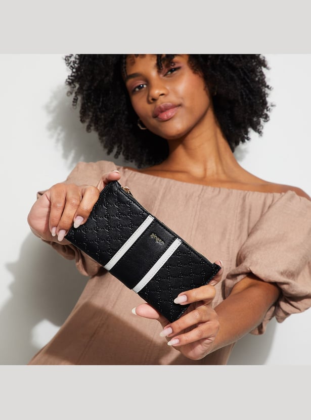 GINGER Debossed Bi-Fold Wallet