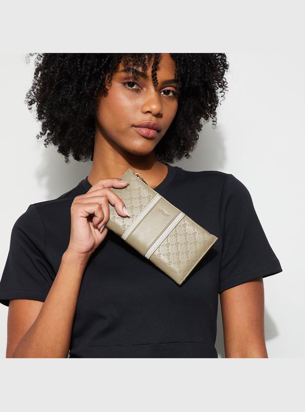 GINGER Debossed Bi-Fold Wallet