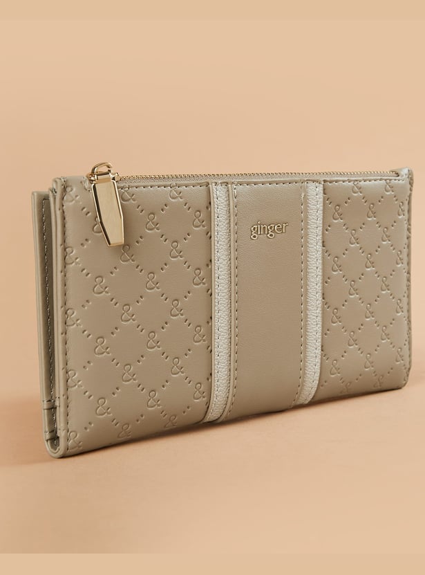 GINGER Debossed Bi-Fold Wallet