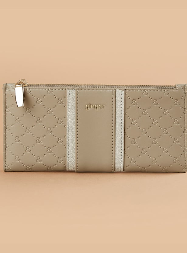 GINGER Debossed Bi-Fold Wallet