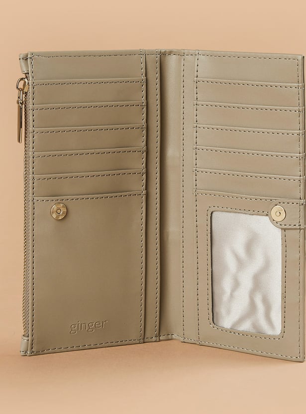 GINGER Debossed Bi-Fold Wallet