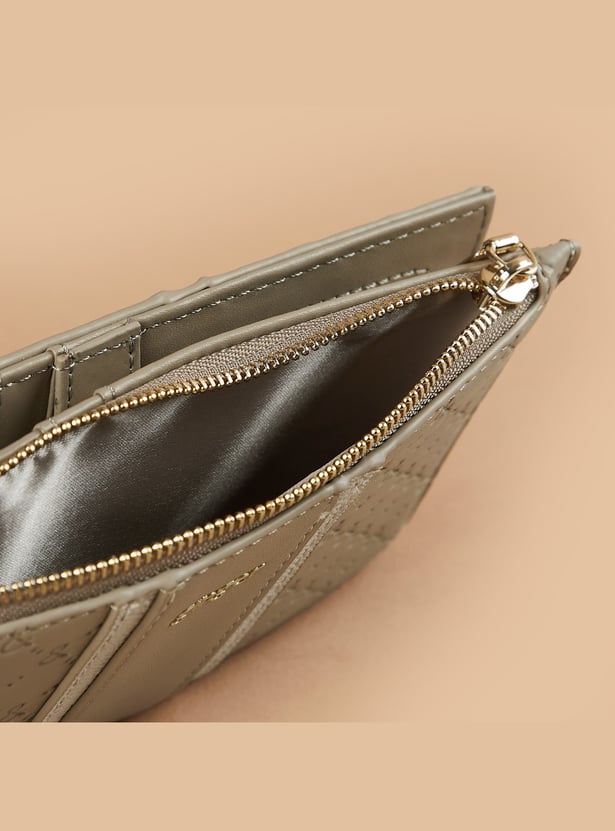 GINGER Debossed Bi-Fold Wallet