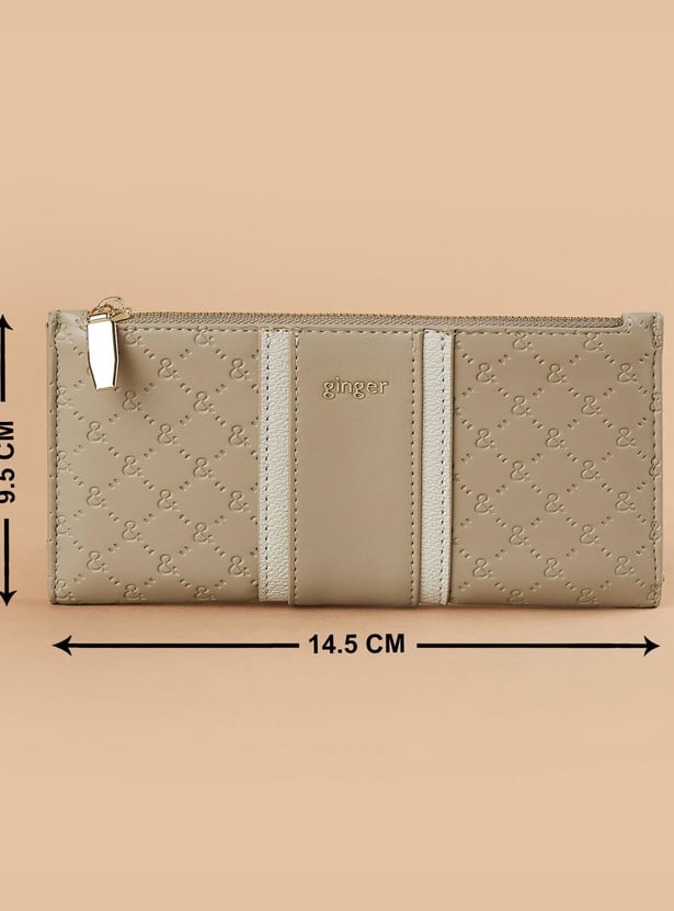 GINGER Debossed Bi-Fold Wallet