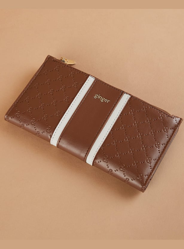 GINGER Debossed Bi-Fold Wallet
