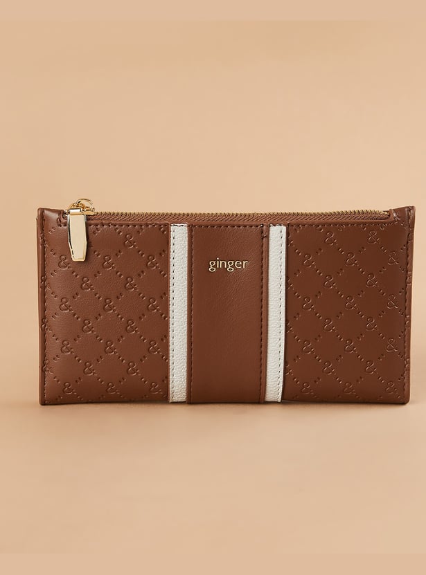 GINGER Debossed Bi-Fold Wallet