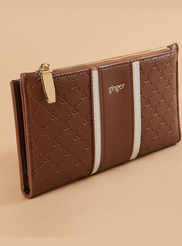 GINGER Debossed Bi-Fold Wallet
