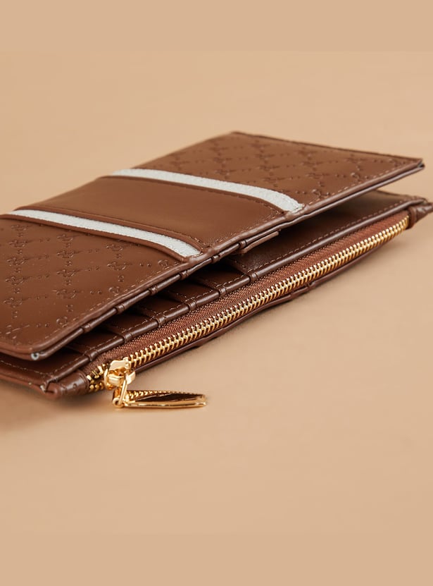 GINGER Debossed Bi-Fold Wallet