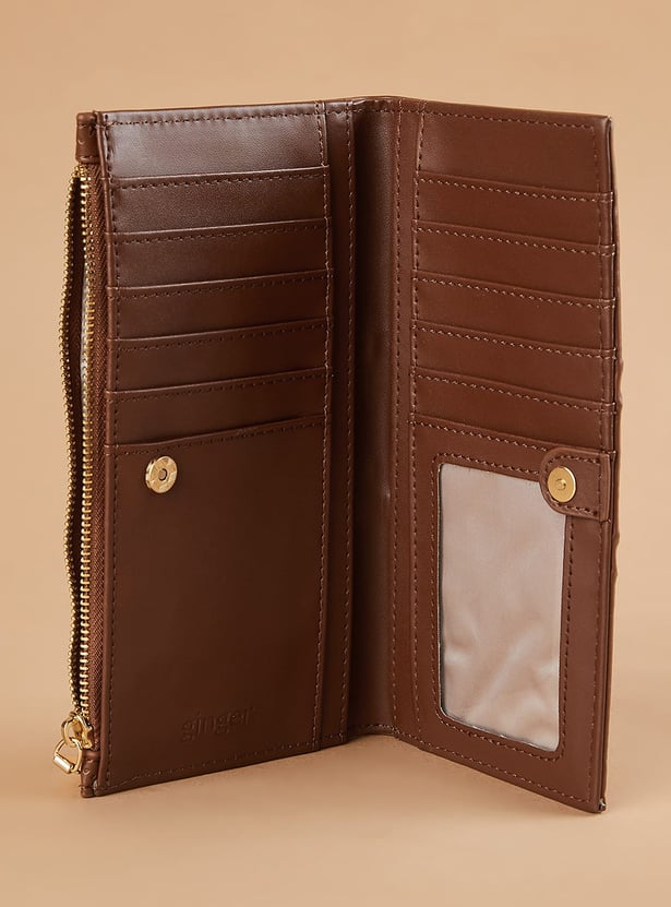 GINGER Debossed Bi-Fold Wallet