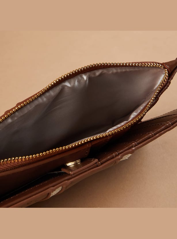 GINGER Debossed Bi-Fold Wallet