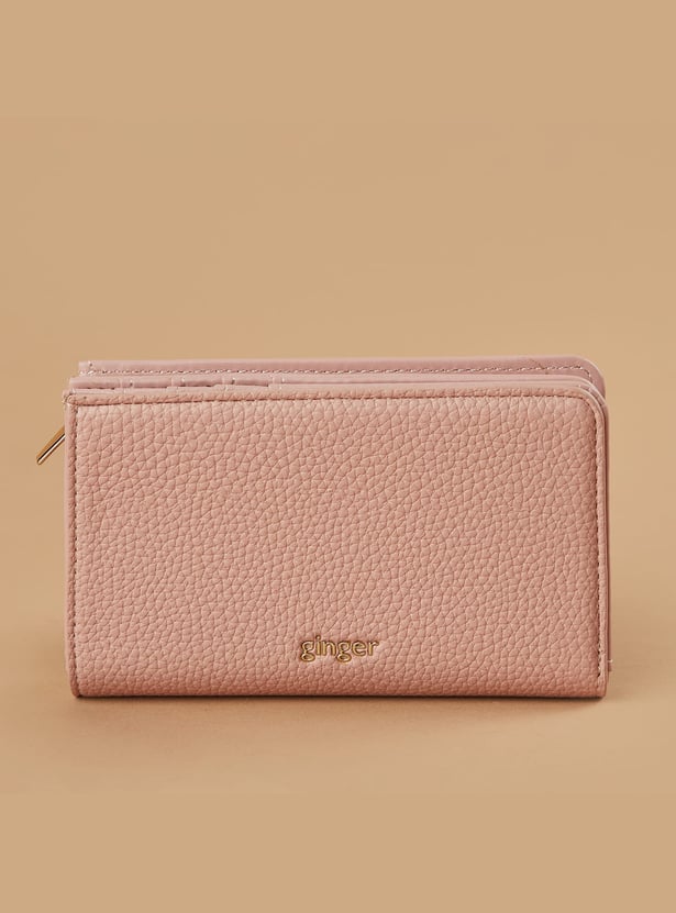 GINGER Textured Bi-Fold Wallet