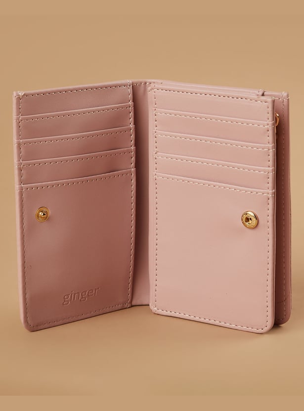 GINGER Textured Bi-Fold Wallet