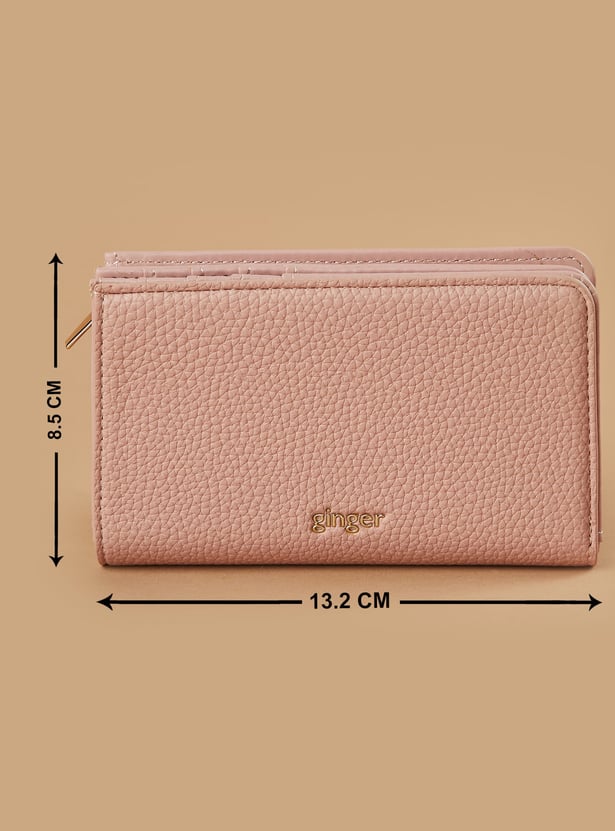 GINGER Textured Bi-Fold Wallet
